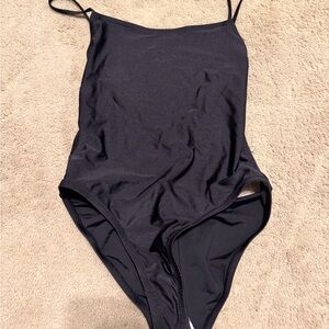 SOLID & STRIPED Black One Piece Swimsuit